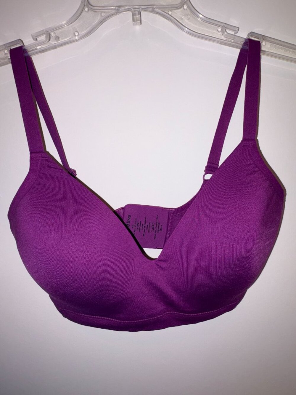 Third Love Small Bra Purple Wireless Back Closure 32F(DDD)/G(DDDD)